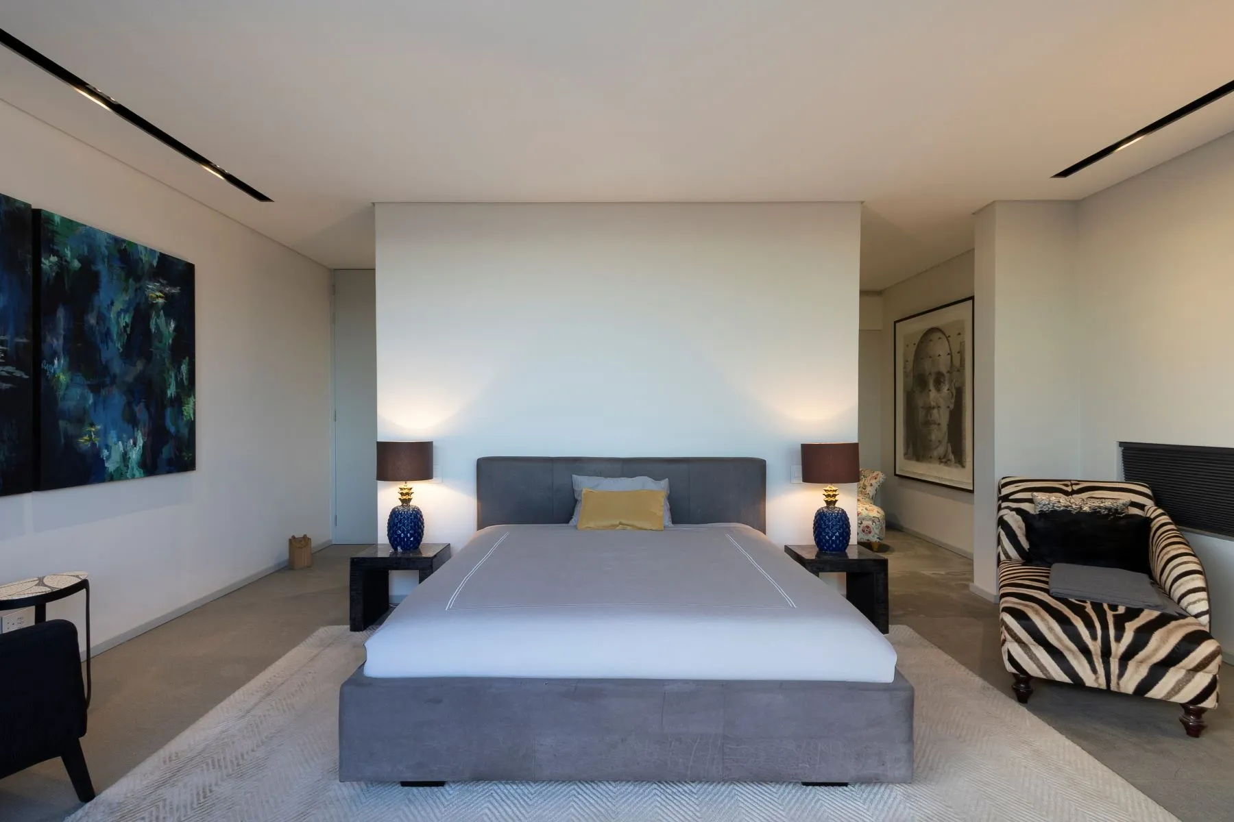 Bedroom interior of the former residential property near Cape Town